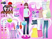Hearts and Dots Dress Up - Online Free Game