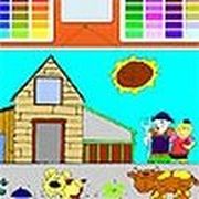 Kids Farm Coloring - Online Free Game