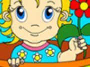 Lovely Flower Baby Coloring - Online Free Game