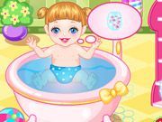 Baby Alice Bathing