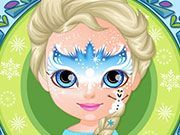 Baby Barbie Frozen Face Painting