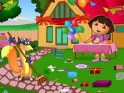 Dora Birthday Bash Cleaning