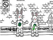 Eco bunnies II Earth Day Escapade