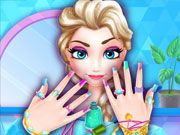 Elsa Frozen Nails Salon