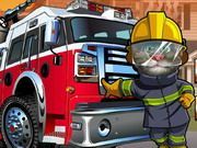 Tom Cat Become Fireman