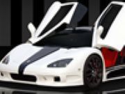 White super car turbo racing