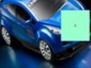 3D Blue Car Sliding