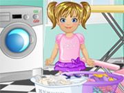 Baby Emma Laundry Time