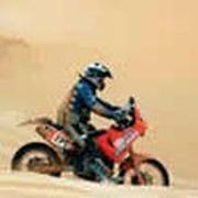 bike racing desert knight