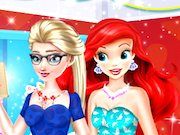 Elsa and Ariel Club Party