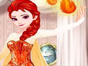 Elsa Frozen Fire Makeover