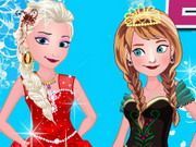 Elsa With Anna Dressup