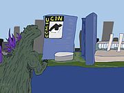 Play Godzilla Goes to ComicCon Game Godzilla Goes to ComicCon