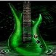 green guitar