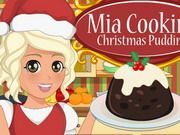 Mia Cooking Christmas Pudding