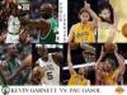 NBA Finals 2009 10 Power Forward Kevin Garnett vs Pau Gasol