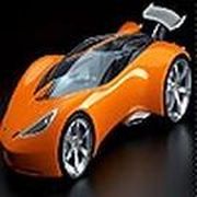 Orange lightning car puzzle