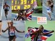 Puzzle Mo Farah 10.000 m champion Barcelona 2010