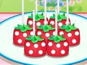 Strawberry Shaped Pops