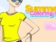 Summer Style Coloring Dressup