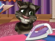 Talking Tom Ironing