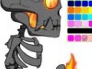 TAOFEWA Fire Skeleton Animation Coloring Game